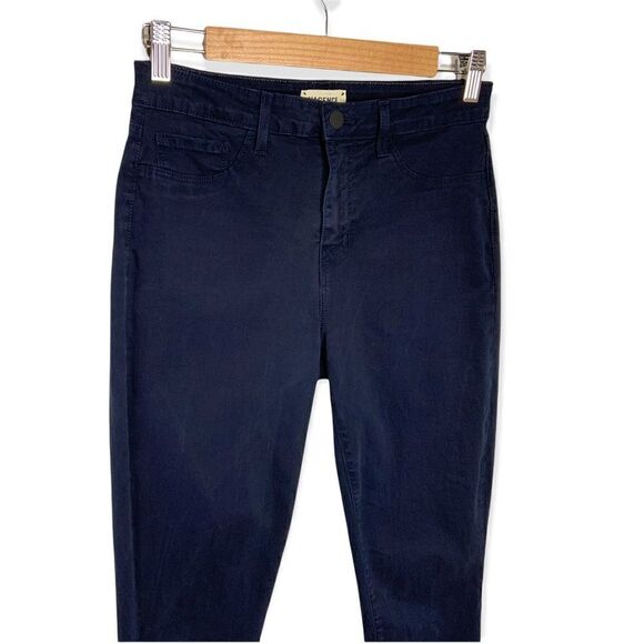 L' Agence Midnight Blue Margot High Rise Skinny Crop Pants L2 - Picture 5 of 9